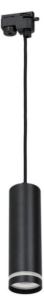 Luster na lanku do lištového systému PIPE 1xGU10/25W/230V čierna