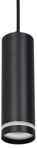Luster na lanku do lištového systému PIPE 1xGU10/25W/230V čierna