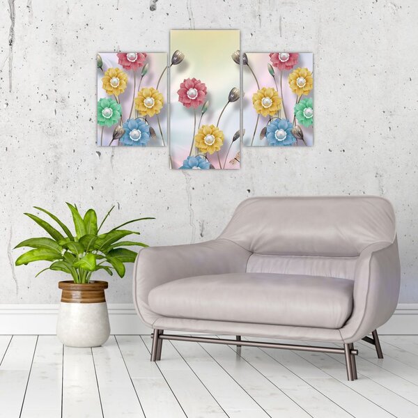 Obraz - Farebná lúka (90x60 cm)