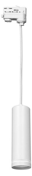 Luster na lanku do 3-fázového lištového systému PIPE 1xGU10/25W/230V biela