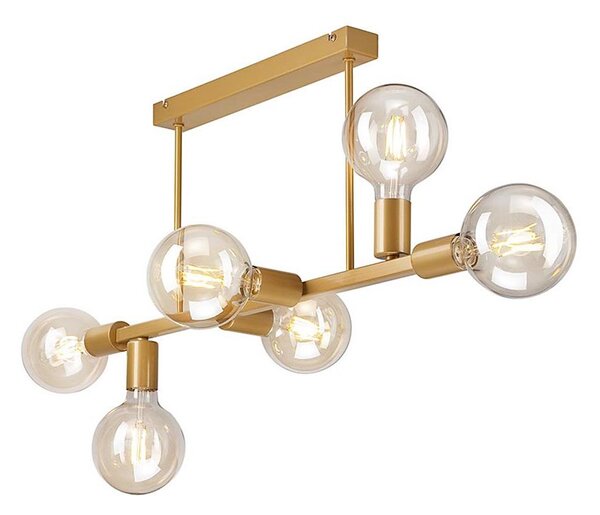 Luster na tyči ASTRID 6xE27/60W/230V zlatá