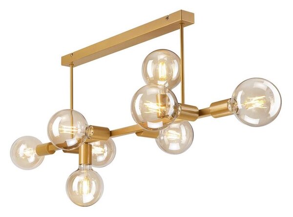 Luster na tyči ASTRID 8xE27/60W/230V zlatá