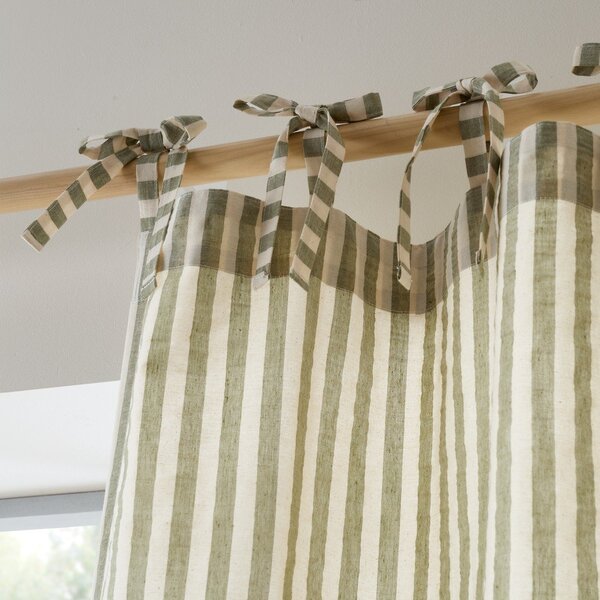 Zelený záves 140x183 cm Zanzibar Woven Stripe – Pineapple Elephant