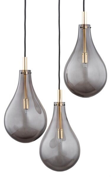 Argon 6105 - Luster na lanku OAKLAND 3xG9/6W/230V čierna