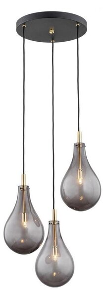 Argon 6105 - Luster na lanku OAKLAND 3xG9/6W/230V čierna