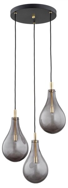 Argon 6105 - Luster na lanku OAKLAND 3xG9/6W/230V čierna