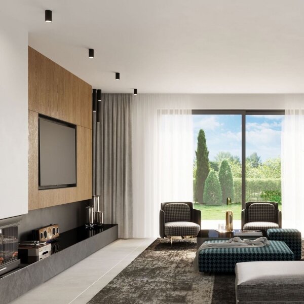 Sollux SL.1003 - Bodové svietidlo LAGOS 1xGU10/10W/230V 60 cm čierna