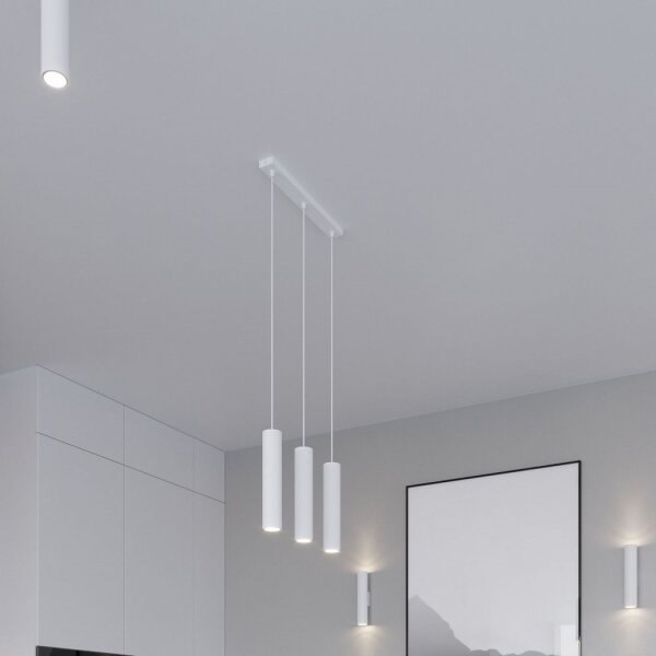 Sollux SL.1078 - Luster na lanku LAGOS 3xGU10/10W/230V biela