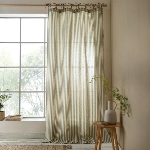 Zelený záves 140x183 cm Zanzibar Woven Stripe – Pineapple Elephant