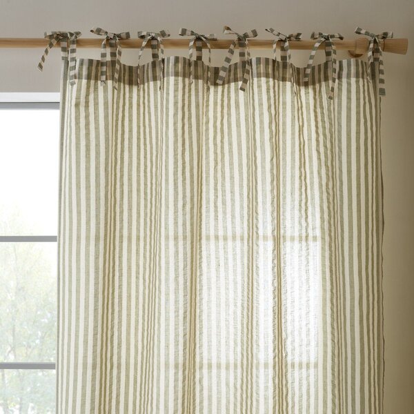 Zelený záves 140x183 cm Zanzibar Woven Stripe – Pineapple Elephant
