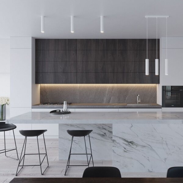 Sollux SL.1078 - Luster na lanku LAGOS 3xGU10/10W/230V biela