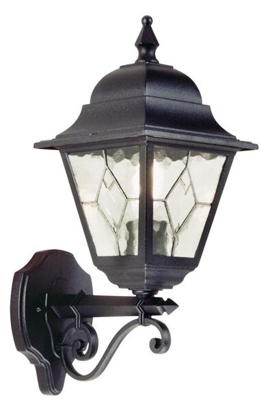 Elstead NR1-BLK - Vonkajšie nástenné svietidlo NORFOLK 1xE27/100W/230V IP43