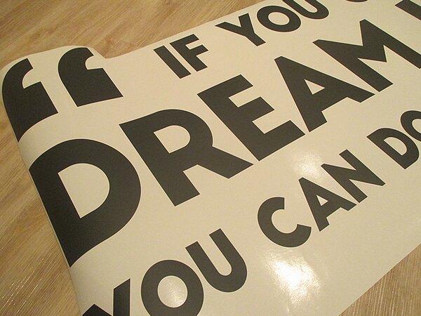 Nalepte.cz You can dream it nálepka na stenu 35 x 21 cm