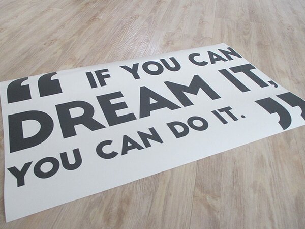 Nalepte.cz You can dream it nálepka na stenu 35 x 21 cm