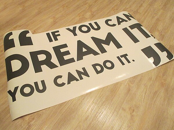 Nalepte.cz You can dream it nálepka na stenu 35 x 21 cm