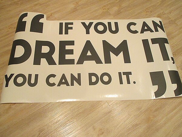 Nalepte.cz You can dream it nálepka na stenu 35 x 21 cm