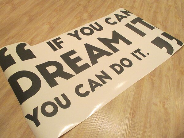 Nalepte.cz You can dream it nálepka na stenu 35 x 21 cm