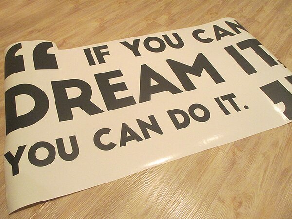 Nalepte.cz You can dream it nálepka na stenu 35 x 21 cm