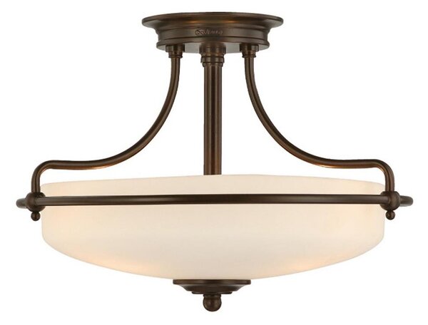 Elstead QZ-GRIFFIN-SFS-PN - Prisadený luster GRIFFIN 3xE27/100W/230V bronz