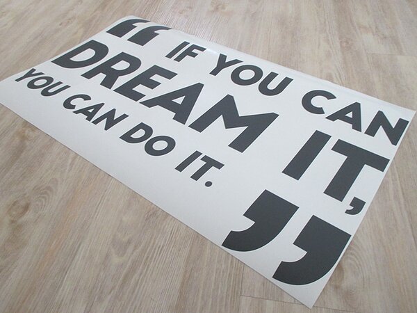 Nalepte.cz You can dream it nálepka na stenu 35 x 21 cm