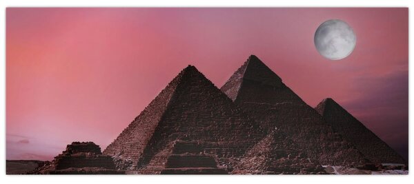 Obraz - Pyramídy Giza, Egypt (120x50 cm)
