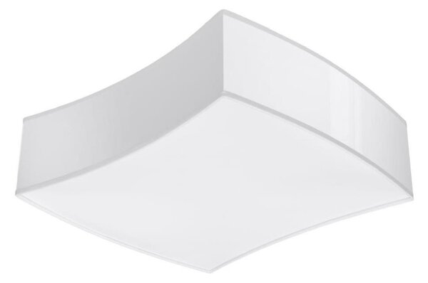 Sollux SL.1054 - Stropné svietidlo SQUARE 2xE27/60W/230V biela