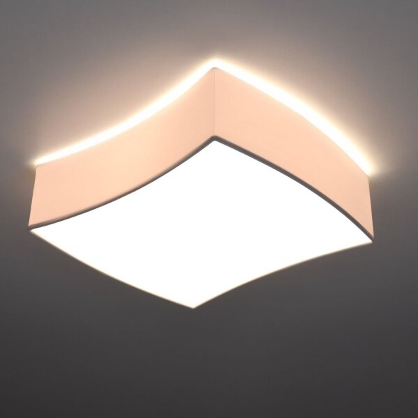 Sollux SL.1054 - Stropné svietidlo SQUARE 2xE27/60W/230V biela