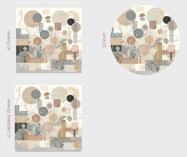 Nalepte.cz Boho design textilní prelepiteľná nálepka na stenu šírka 45 cm