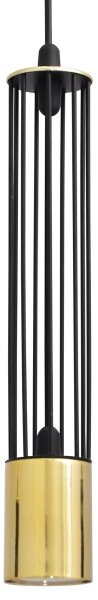 LED Luster na lanku BARS 3xGU10/4,8W/230V čierna/zlatá