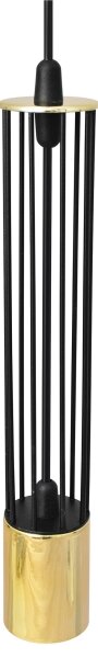 LED Luster na lanku BARS 3xGU10/4,8W/230V čierna/zlatá
