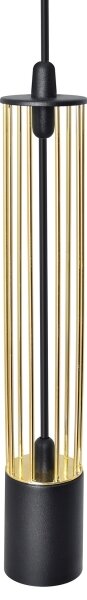 LED Luster na lanku BARS 3xGU10/4,8W/230V čierna/zlatá