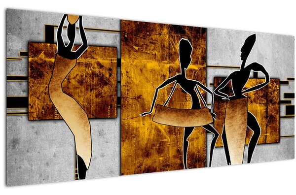 Obraz - Motívy Africkej kultúry (120x50 cm)