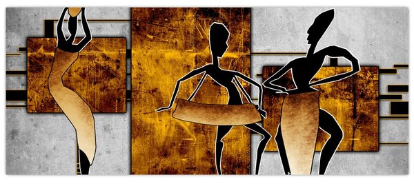 Obraz - Motívy Africkej kultúry (120x50 cm)