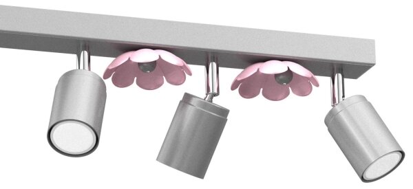 Bodové svietidlo FLOWER 6xGU10/8W/230V matný chróm
