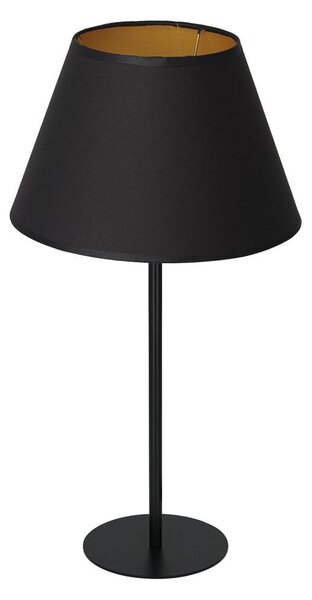Stolná lampa ARDEN 1xE27/60W/230V pr. 30 cm čierna/zlatá