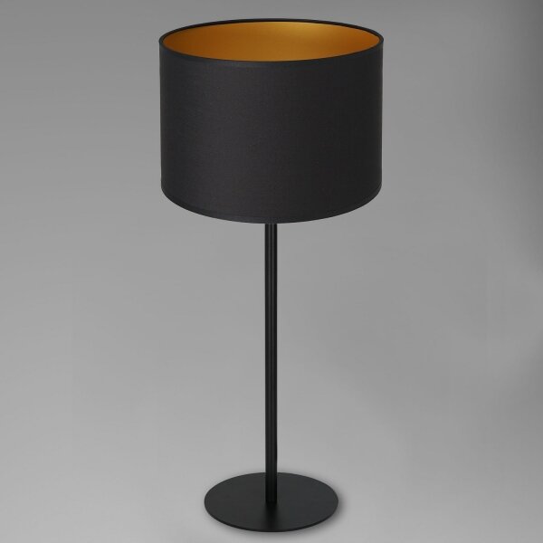 Stolná lampa ARDEN 1xE27/60W/230V pr. 25 cm čierna/zlatá