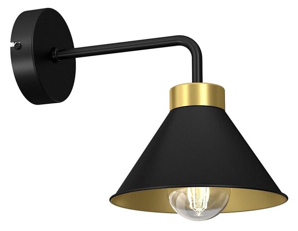 Nástenná lampa DEMET 1xE27/60W/230V čierna/zlatá