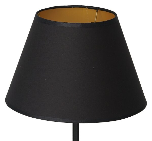 Stolná lampa ARDEN 1xE27/60W/230V pr. 30 cm čierna/zlatá