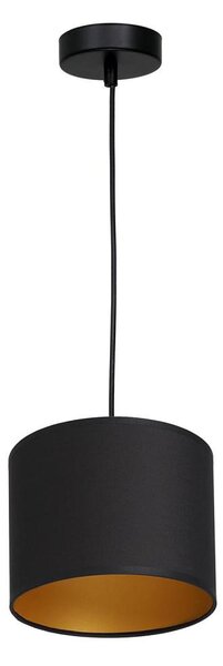 Luster na lanku ARDEN 1xE27/60W/230V pr. 18 cm čierna/zlatá