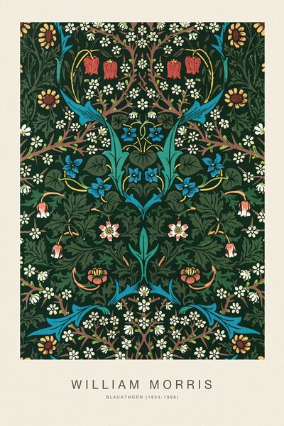 Obrazová reprodukcia Blackthorn (Special Edition Classic Vintage Pattern) - William Morris