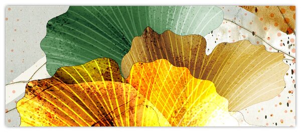 Obraz - Listy (120x50 cm)