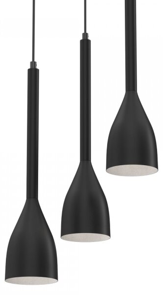 Luster na lanku ISTAPPAR 3xE27/60W/230V čierna
