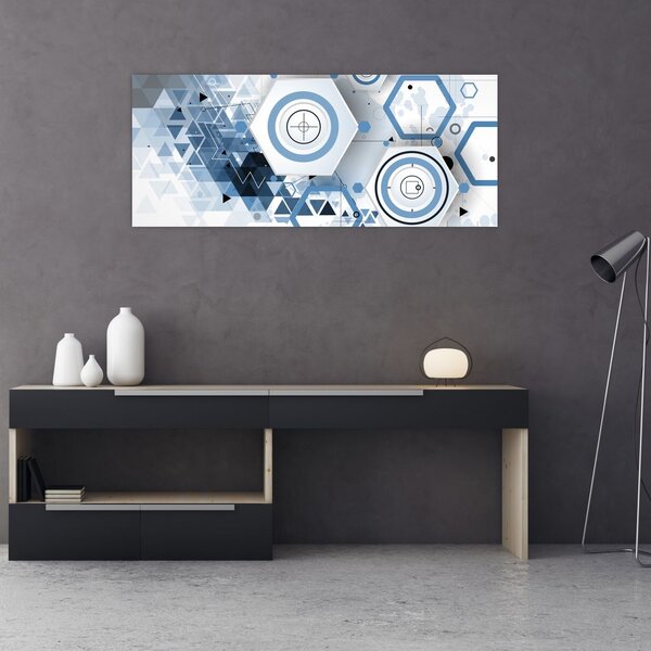 Obraz - Geometrická abstrakcia (120x50 cm)