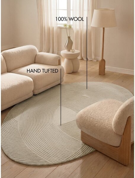 Krémovobiely vlnený koberec 160x230 cm Kensington Victoria – Ted Baker