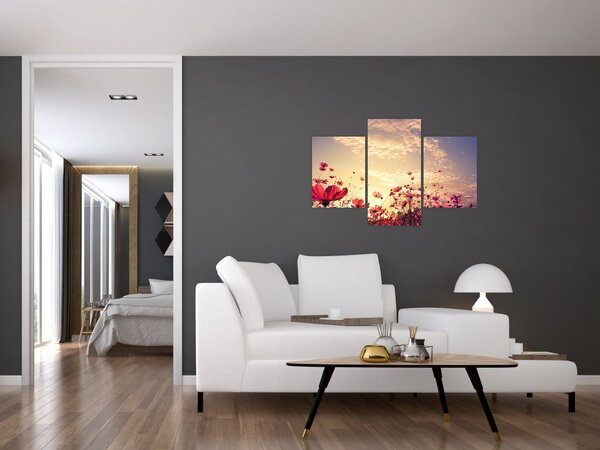 Obraz - Lúka s kvetmi (90x60 cm)