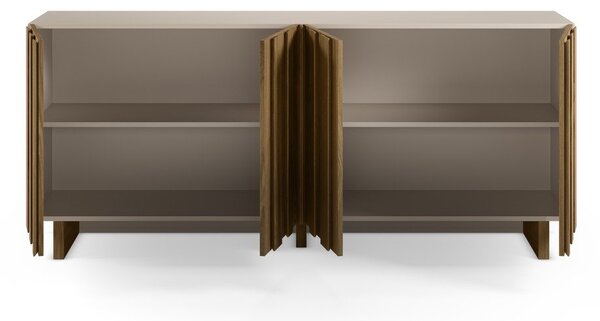 Krémovobiela/v prírodnej farbe komoda z borovicového dreva 180x78x43 cm Marlo – Marckeric