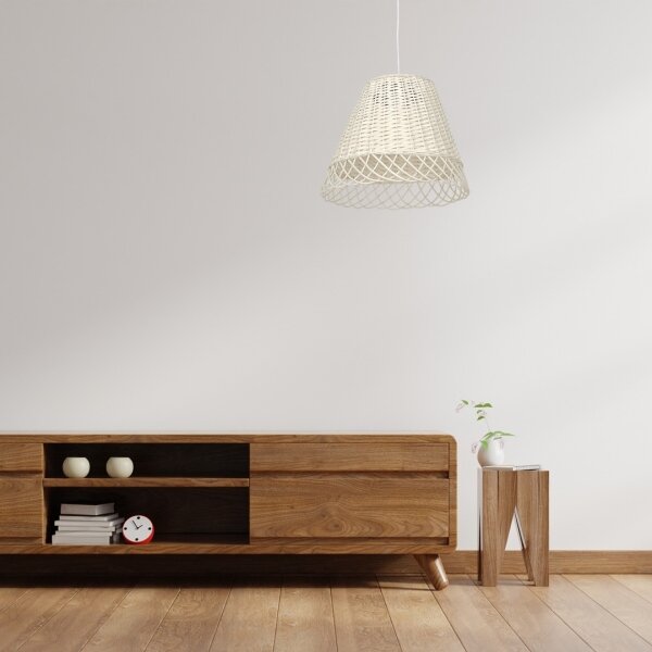 Luster na lanku VIMINI 1xE27/40W/230V ratan