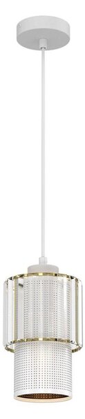 Luster na lanku BLANCO 1xE27/60W/230V biela