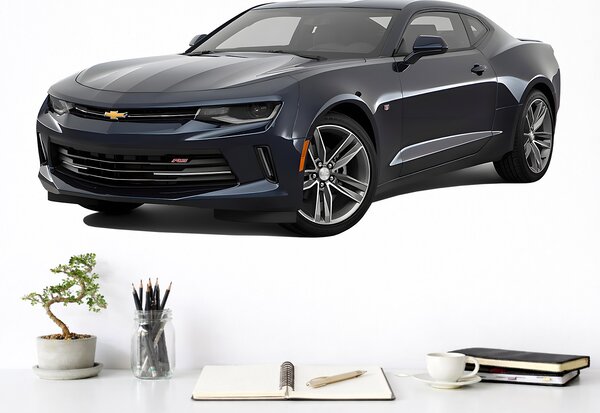 Nalepte.cz Chevrolet Camaro textilní prelepiteľná nálepka na stenu 48 x 22 cm