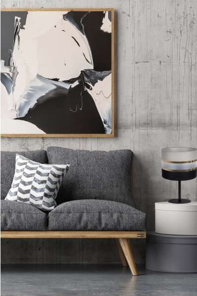 Stolná lampa CORAL 1xE27/60W/230V čierna/šedá